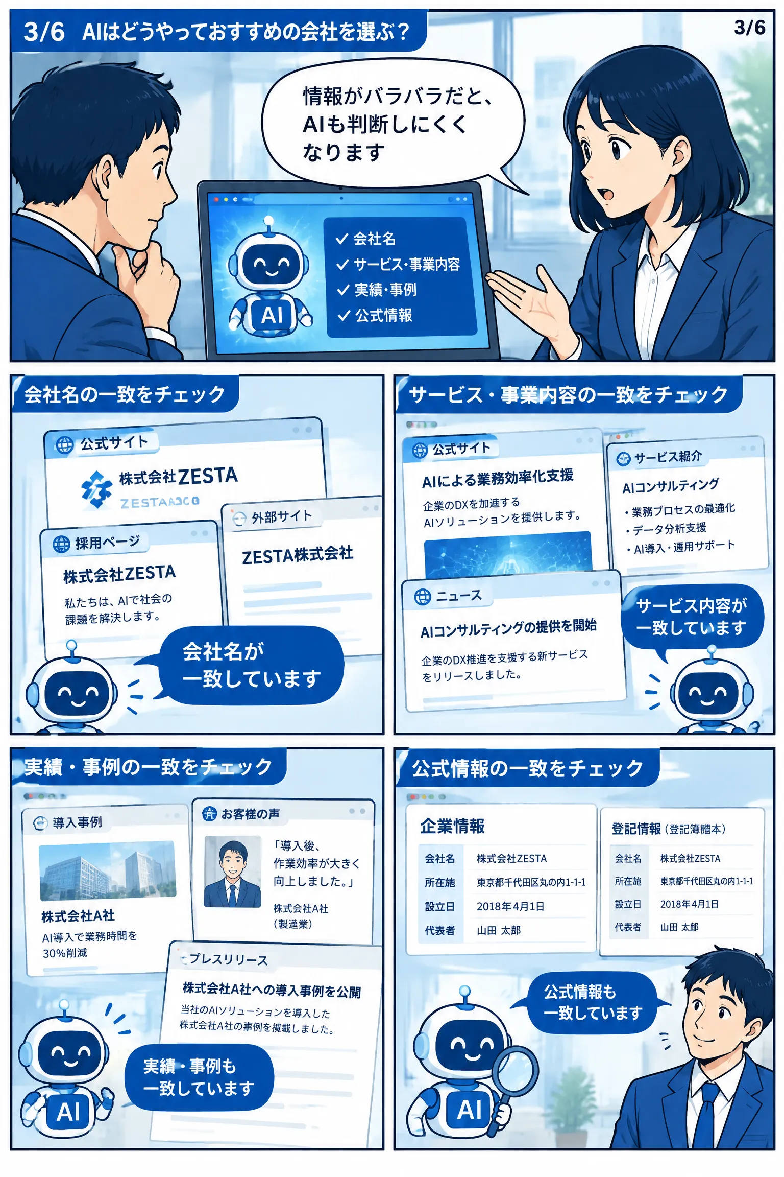 AIはどうやっておすすめの会社を選ぶ？ 漫画 3ページ目