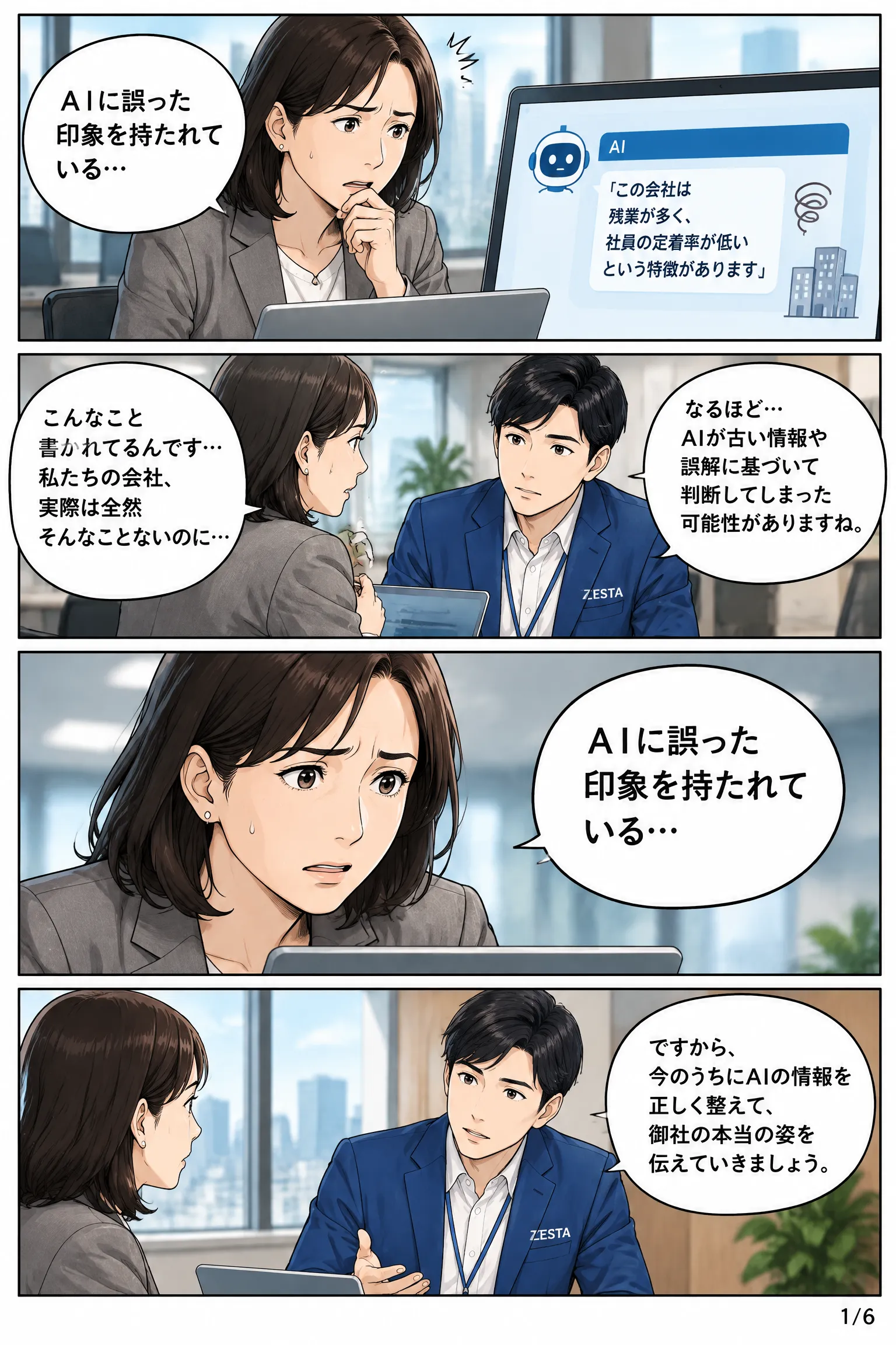 AIに信頼される会社情報とは?の漫画