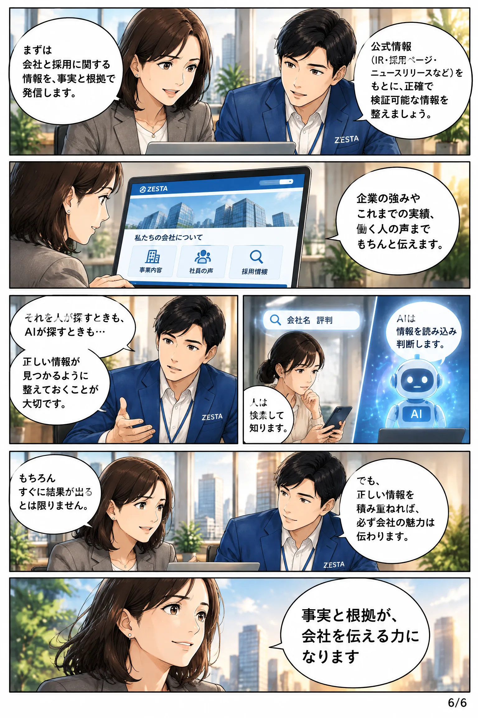 AIに信頼される会社情報とは？ 漫画 6ページ目